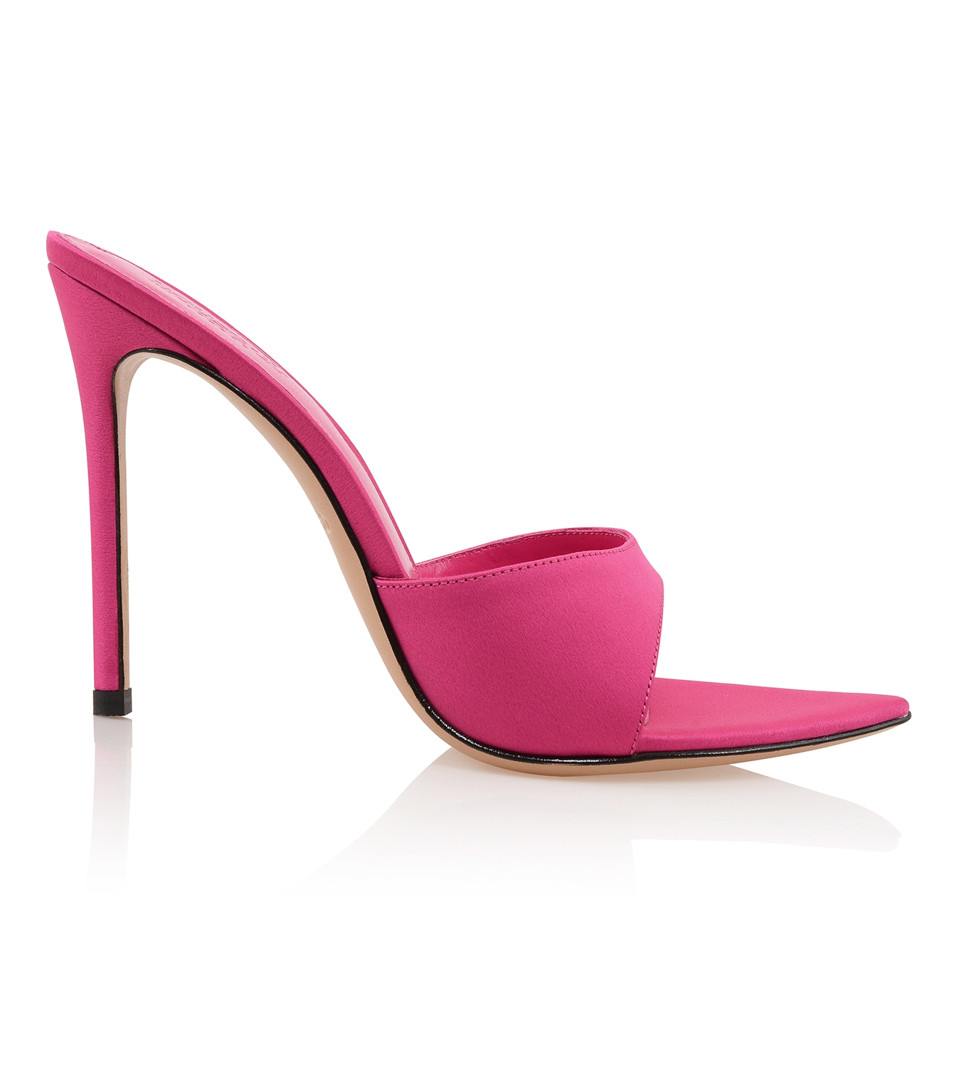 Bella  Pink Pointed High Heel Mules — image 5