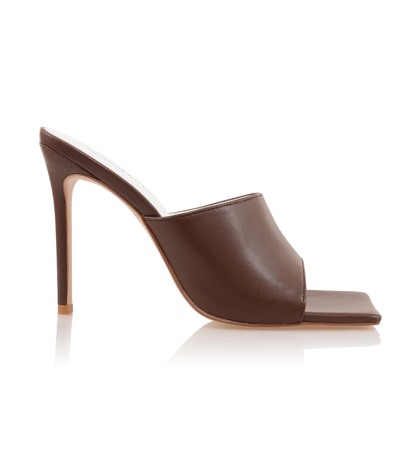 Dream Scene Mistress Rocks  Chocolate Square Toe Mules - SALE — image 5