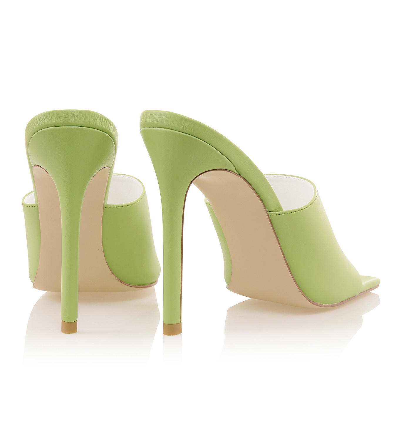 Dream Scene Mistress Rocks  Lime Square Toe Mules - SALE — image 7