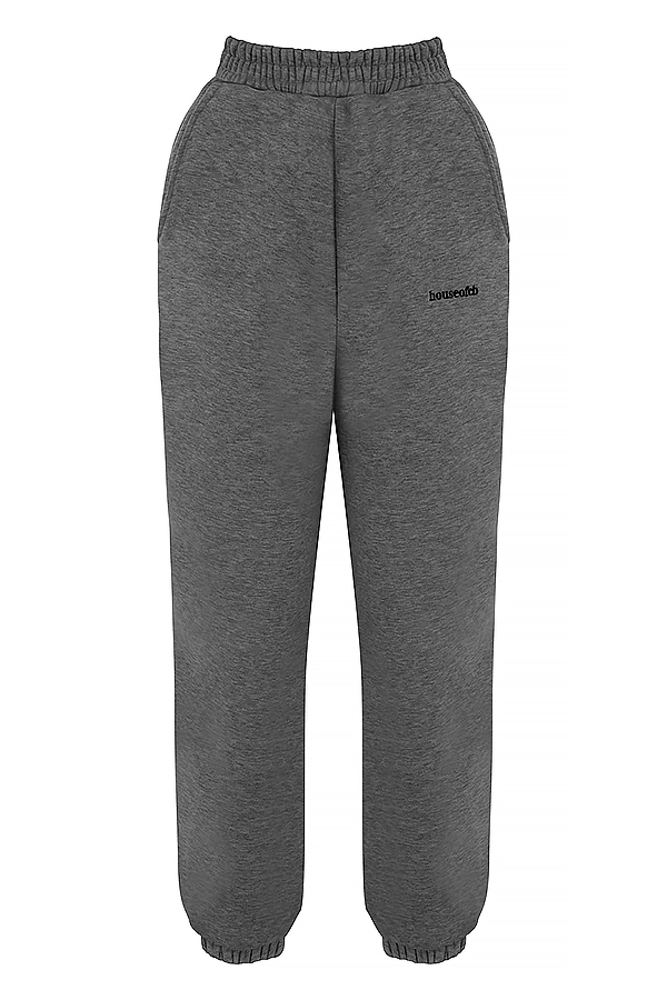 Sky  Dark Grey Fleece Back Jogging Trousers — image 7