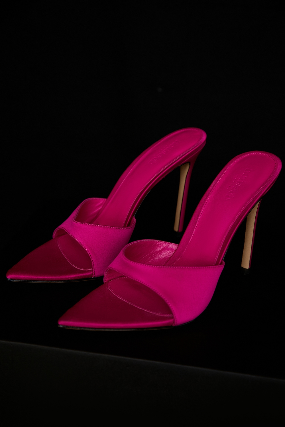Bella  Pink Pointed High Heel Mules — image 4