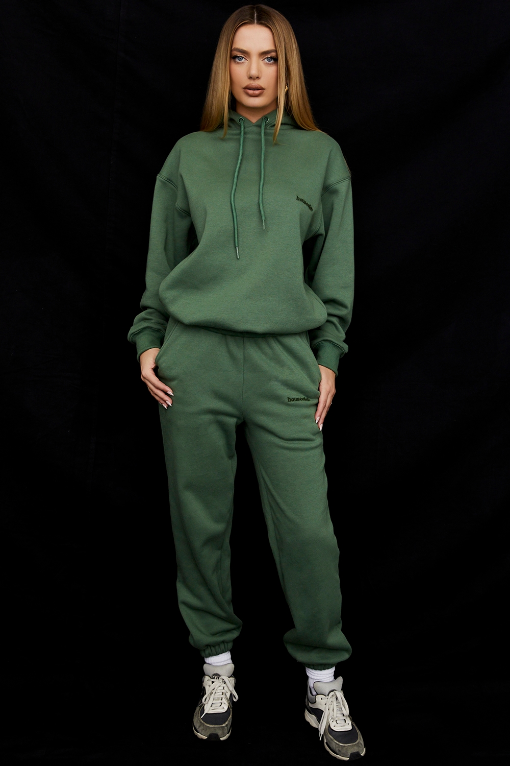 Sky  Moss Fleece Back Jogging Trousers — image 1