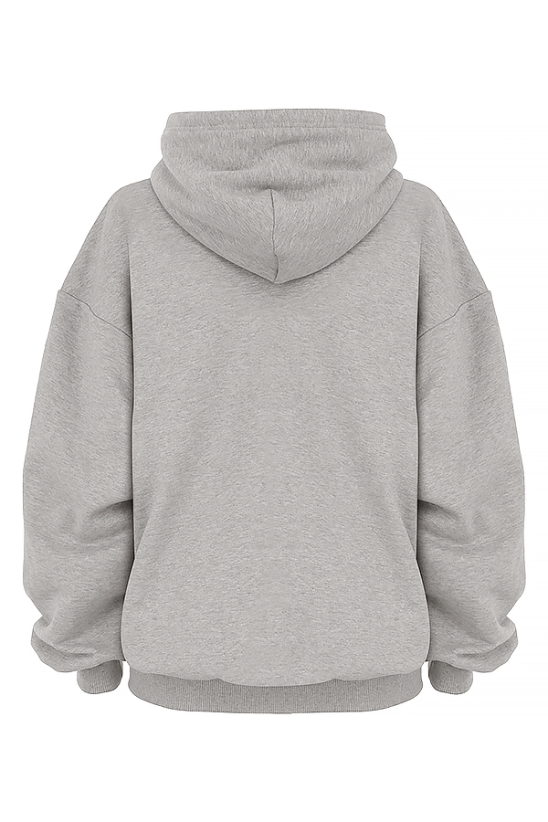 Halo  Light Grey Cotton Fleece-Back Oversized Hoodie — image 16