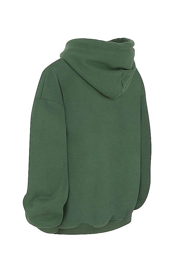 Halo  Moss Cotton Fleece-Back Oversized Hoodie — image 10