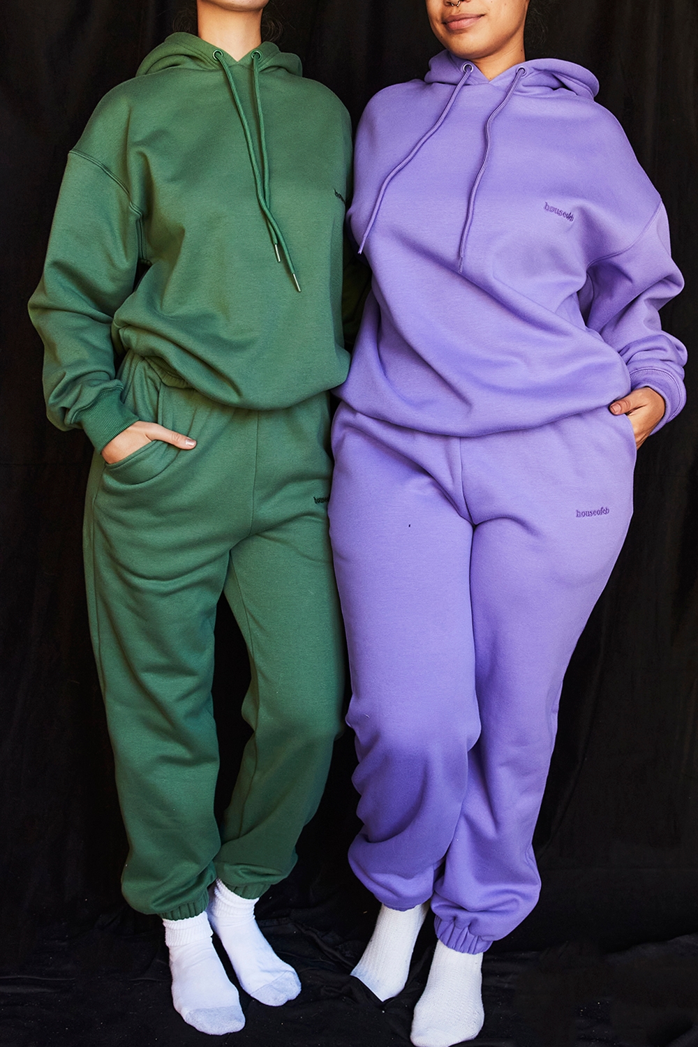Halo  Purple Cotton Fleece-Back Oversized Hoodie — image 8