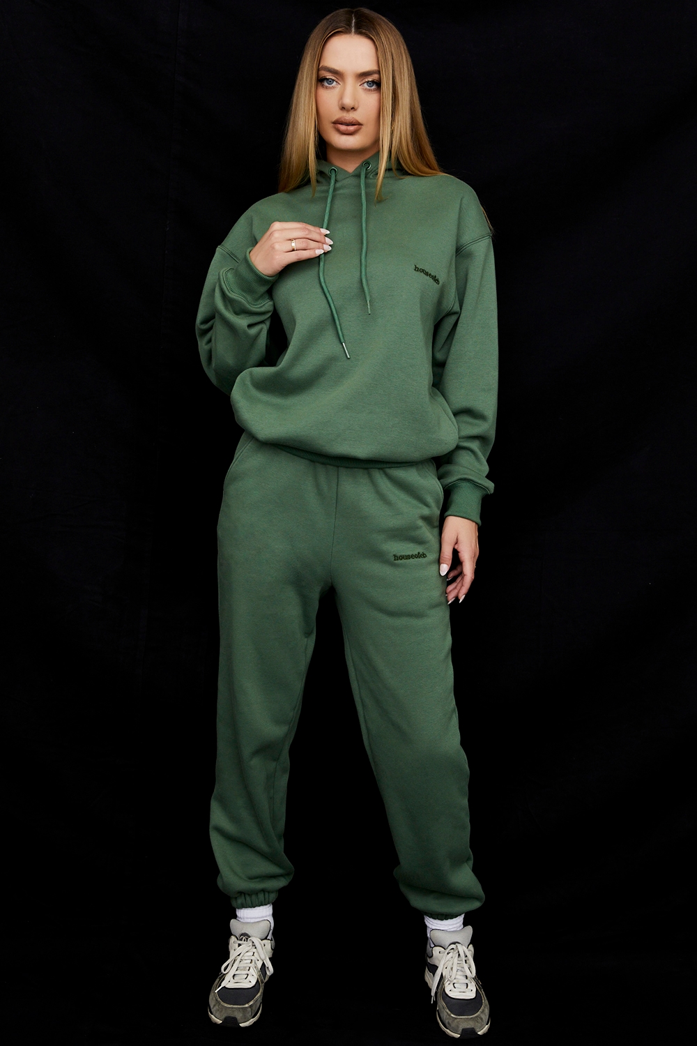 Sky  Moss Fleece Back Jogging Trousers — image 2