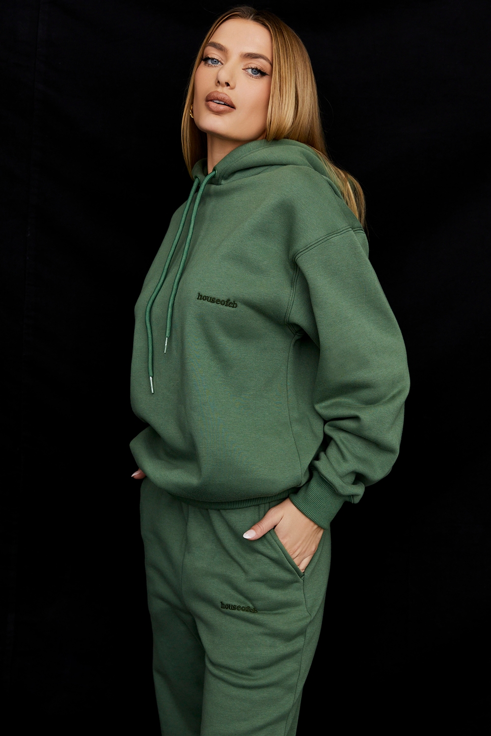 Halo  Moss Cotton Fleece-Back Oversized Hoodie — image 4