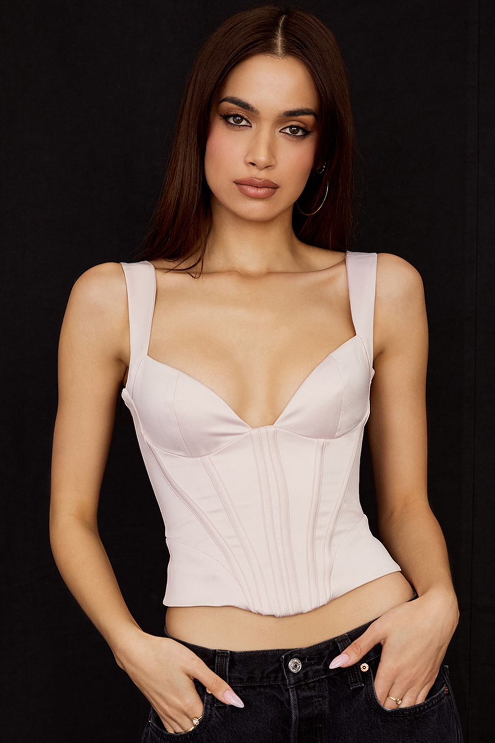 Liberty  Crystal Satin Corset — image 5