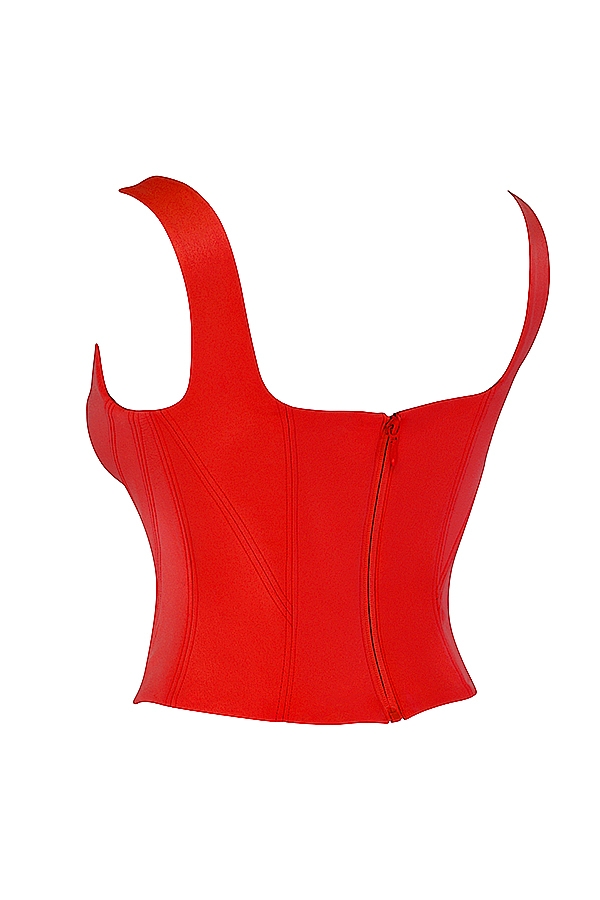 Rafa  Scarlet Satin Longline Corset — image 16