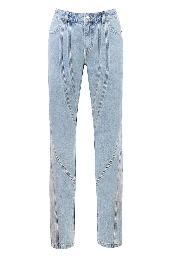 Rhythm Mistress Rocks  Stonewash Twisted Seam Jeans - SALE — image 8
