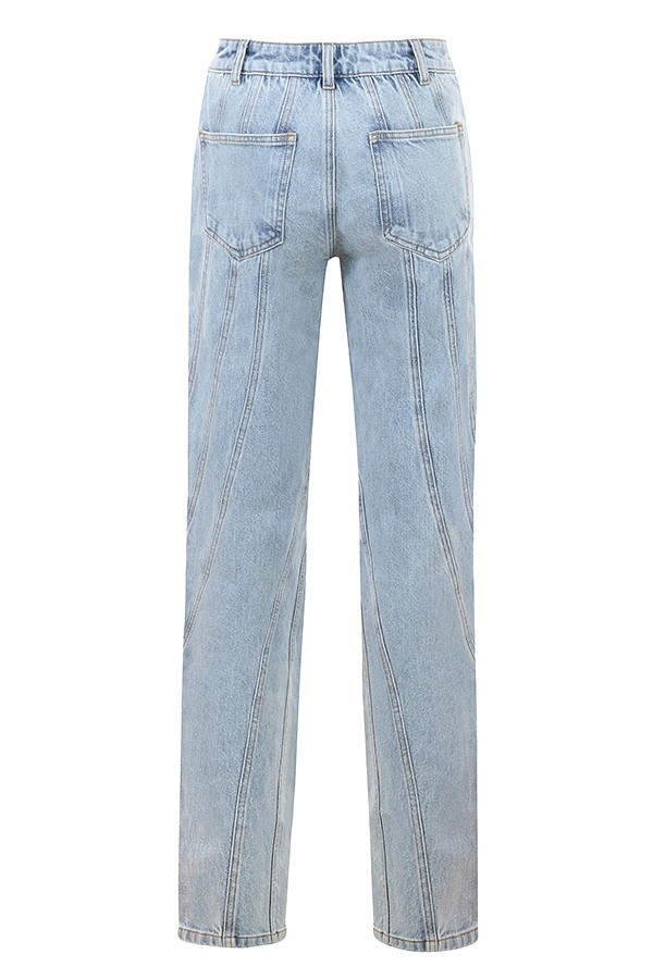 Rhythm Mistress Rocks  Stonewash Twisted Seam Jeans - SALE — image 10