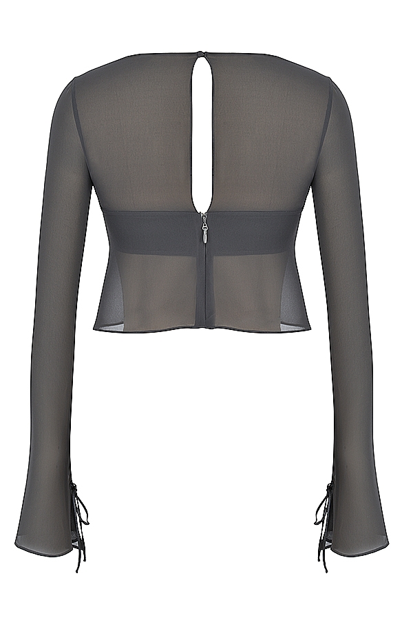 Athena  Shadow Long Sleeve Floaty Top — image 15
