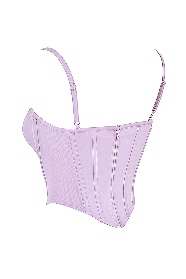 Tamsin  Orchid Satin Corset — image 13