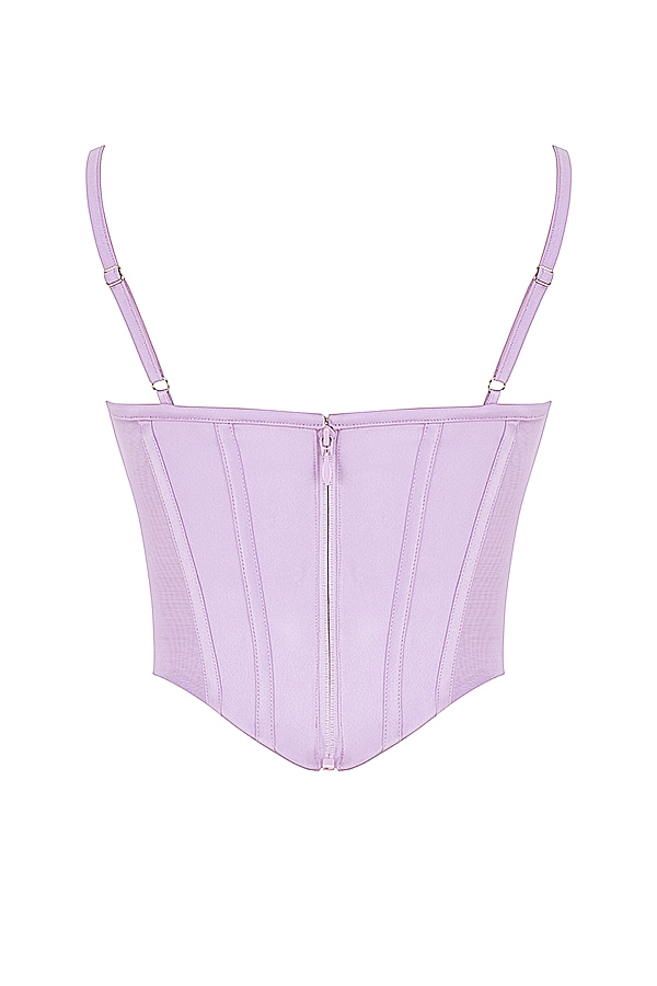 Tamsin  Orchid Satin Corset — image 14