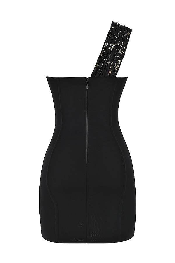 Lily  Black Lace Mini Dress — image 14