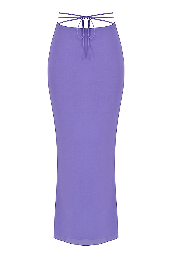 Amalfi  Violet Cutout Maxi Skirt — image 10