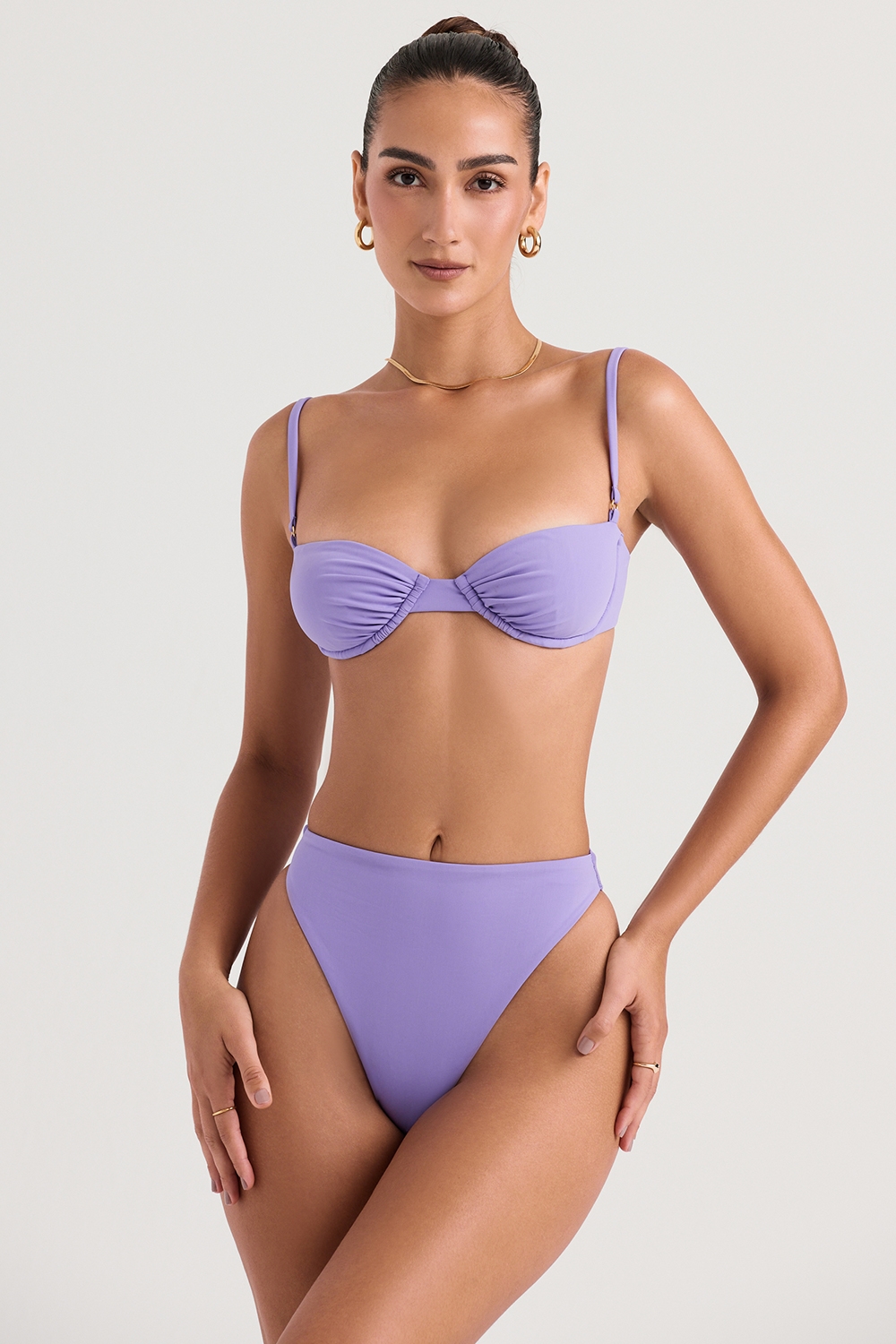 Mykonos  Violet High Waist Bikini Bottom — image 4