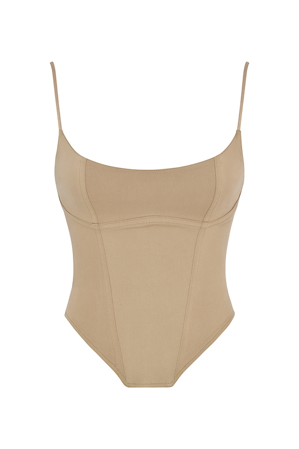 Flavia  Beige Sculpting Corset — image 10