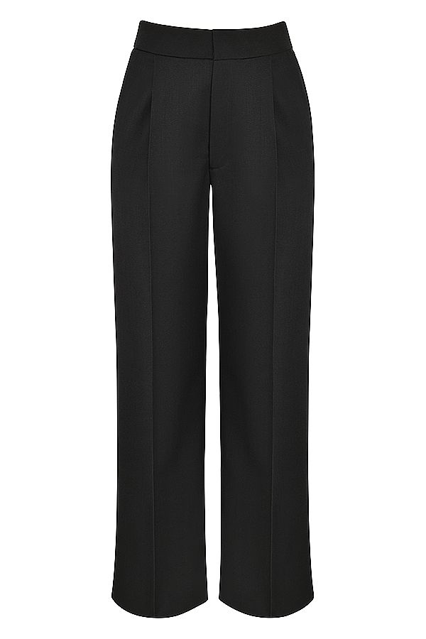 Alivia  Black Loose Fit Trousers — image 10