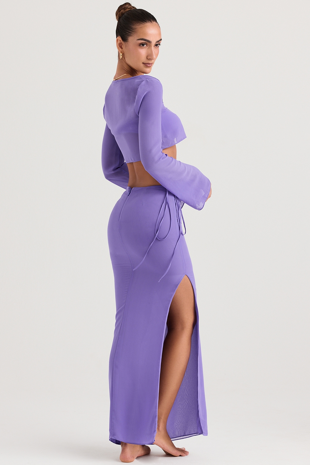 Amalfi  Violet Cutout Maxi Skirt — image 8