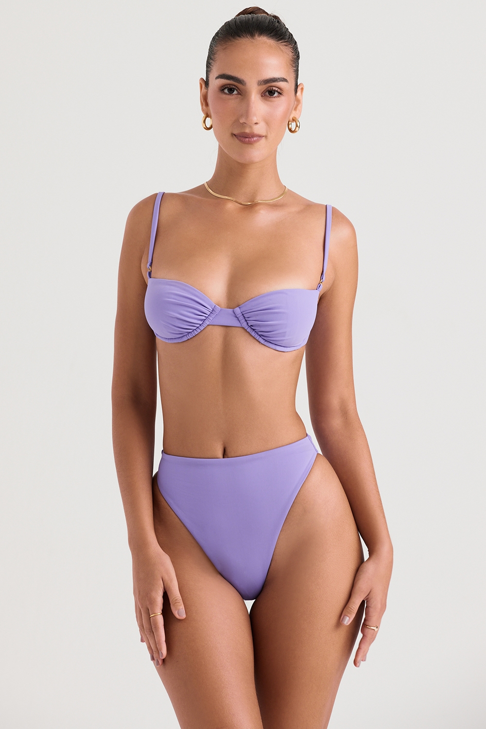 Mykonos  Violet High Waist Bikini Bottom — image 3