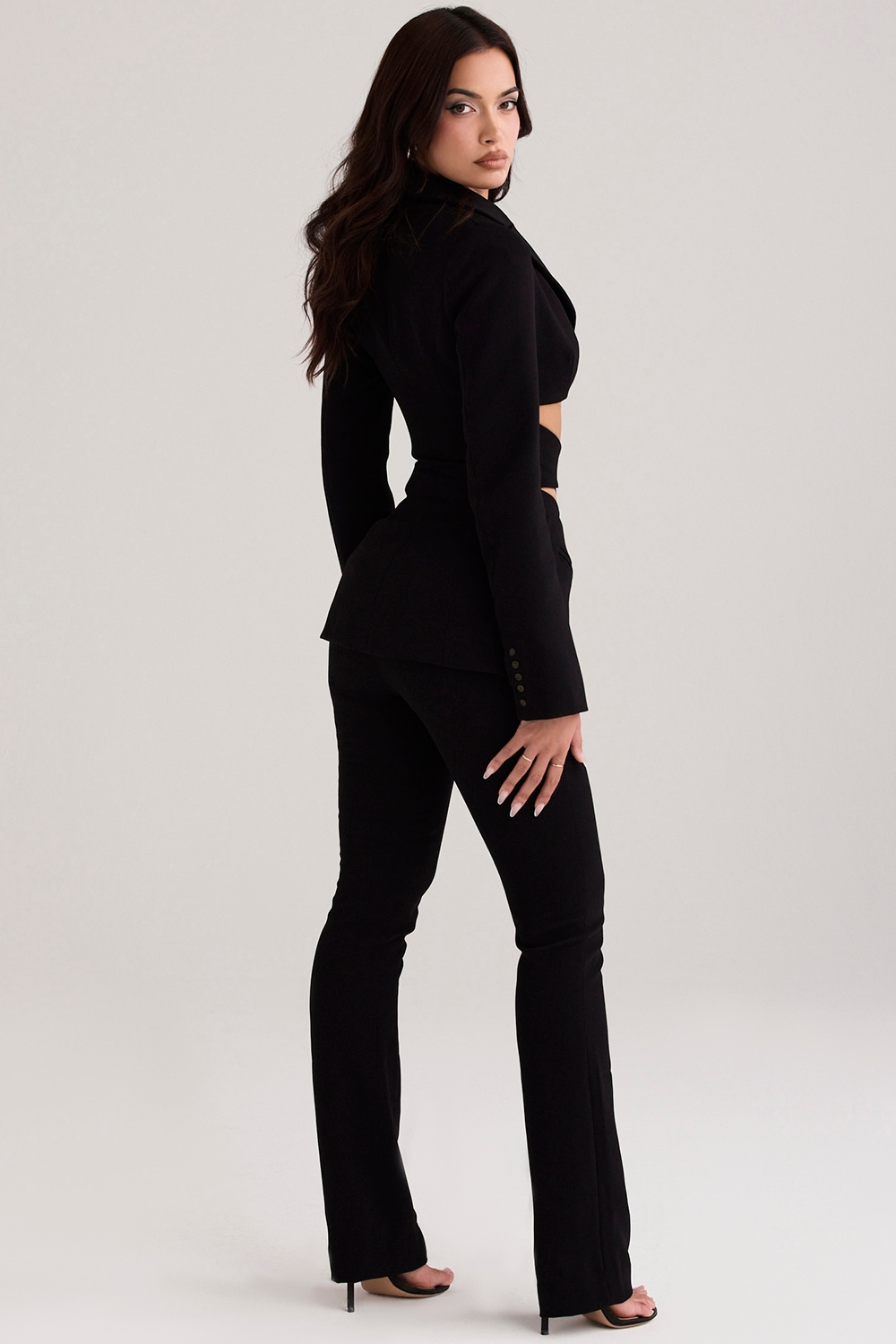 Layla  Black V-Front Trousers — image 7