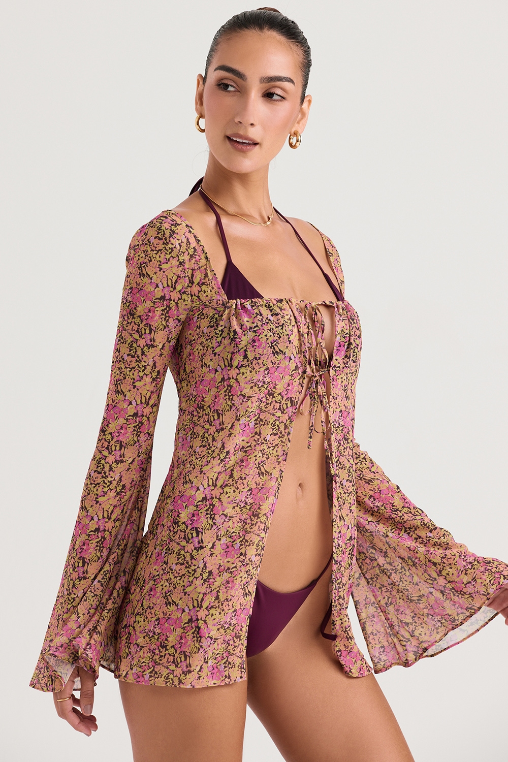 Provence  Olive Floral Cover Up — image 5