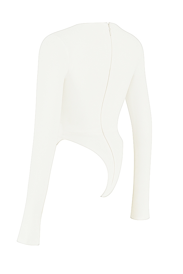 Danica  White Cutout Bodysuit — image 11