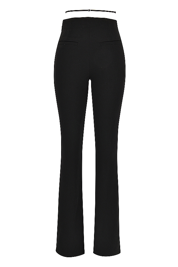 Layla  Black V-Front Trousers — image 11