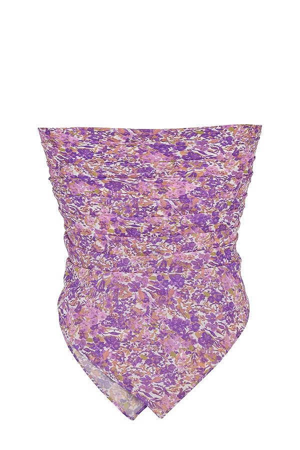 Paros  Violet Floral Multi Use Scarf — image 9