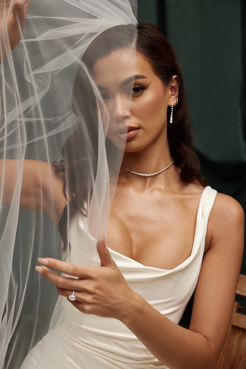 Leone  White Ultra Long Soft Tulle Veil — image 15