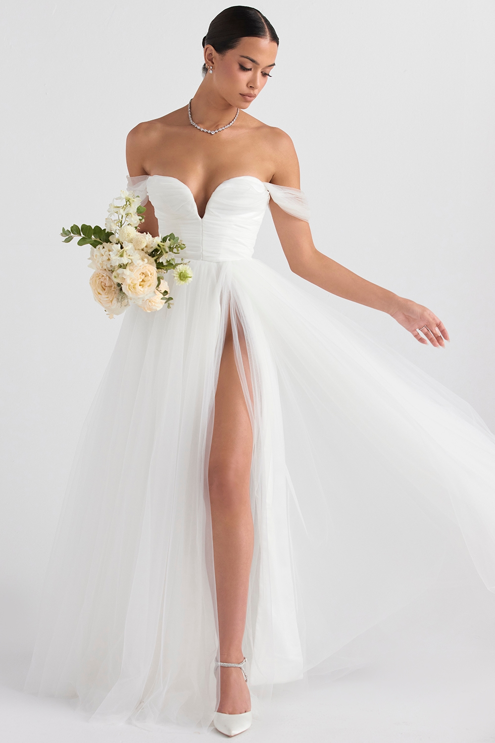 Fairytale  White Tulle Bridal Gown — image 5