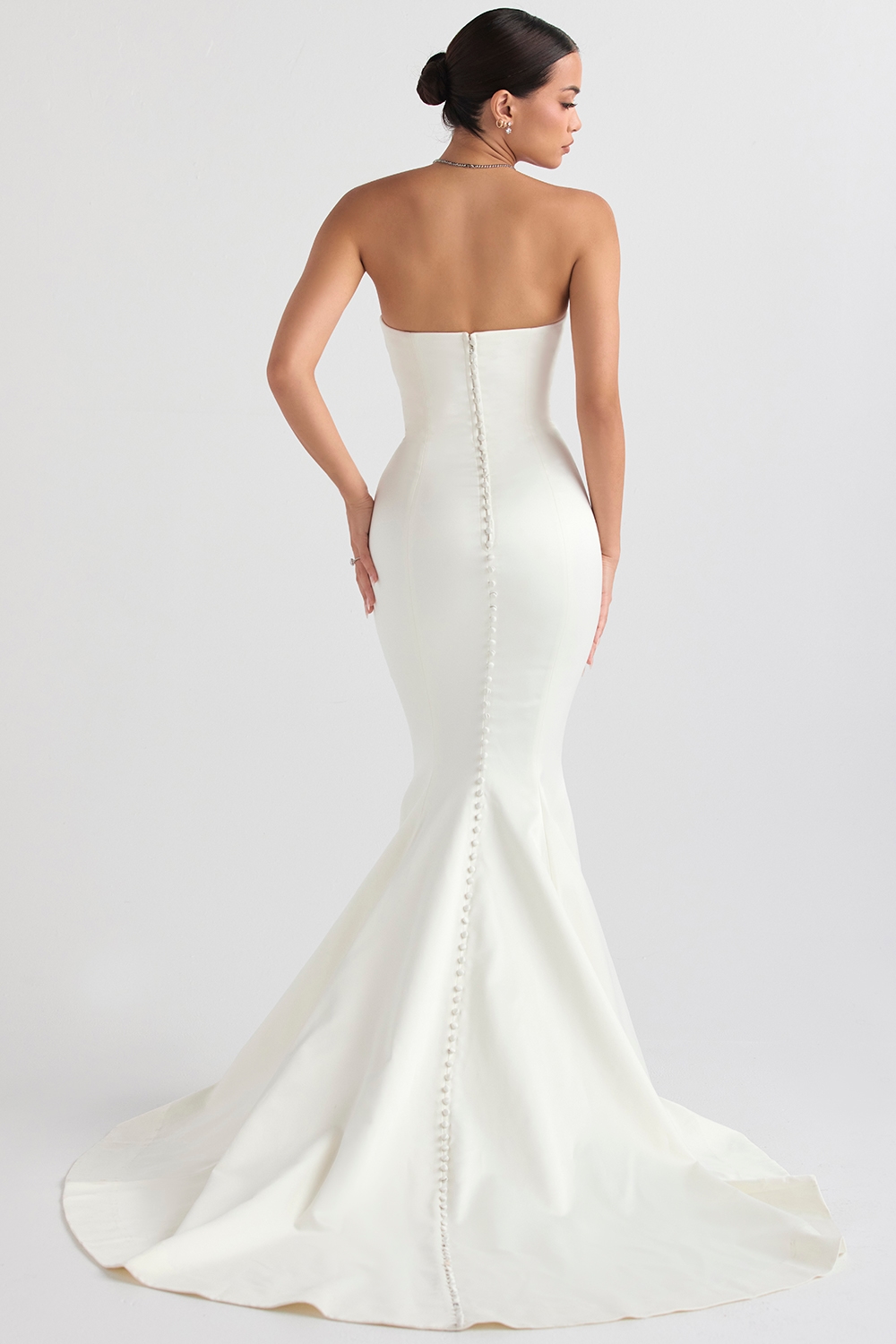 Giselle  Ivory Satin Strapless Bridal Gown — image 11