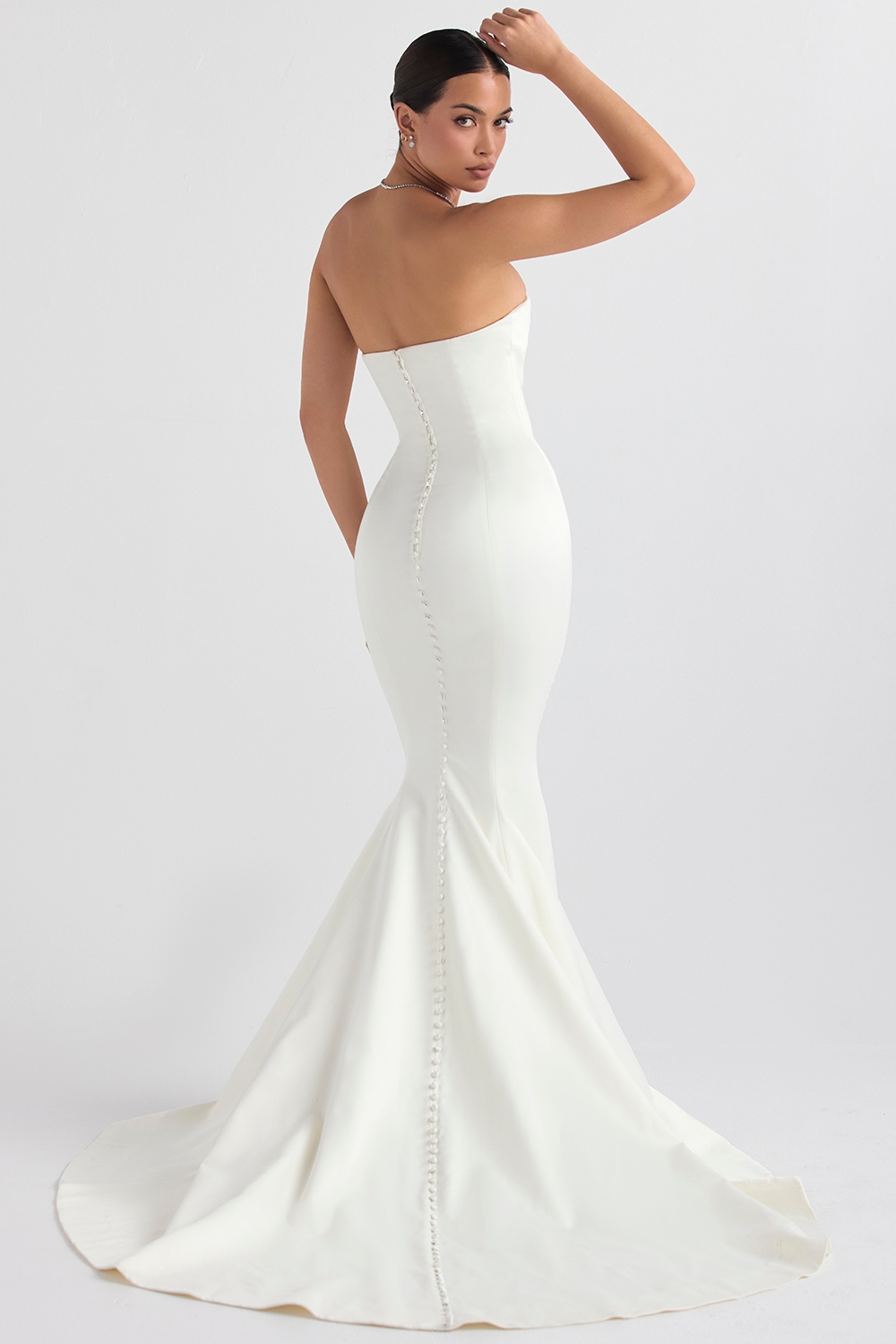 Giselle  Ivory Satin Strapless Bridal Gown — image 12