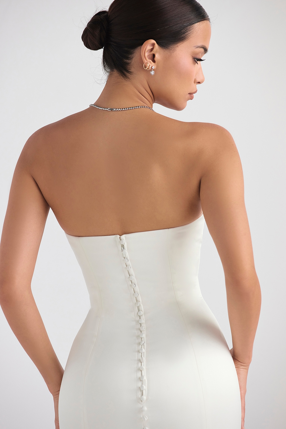 Giselle  Ivory Satin Strapless Bridal Gown — image 13