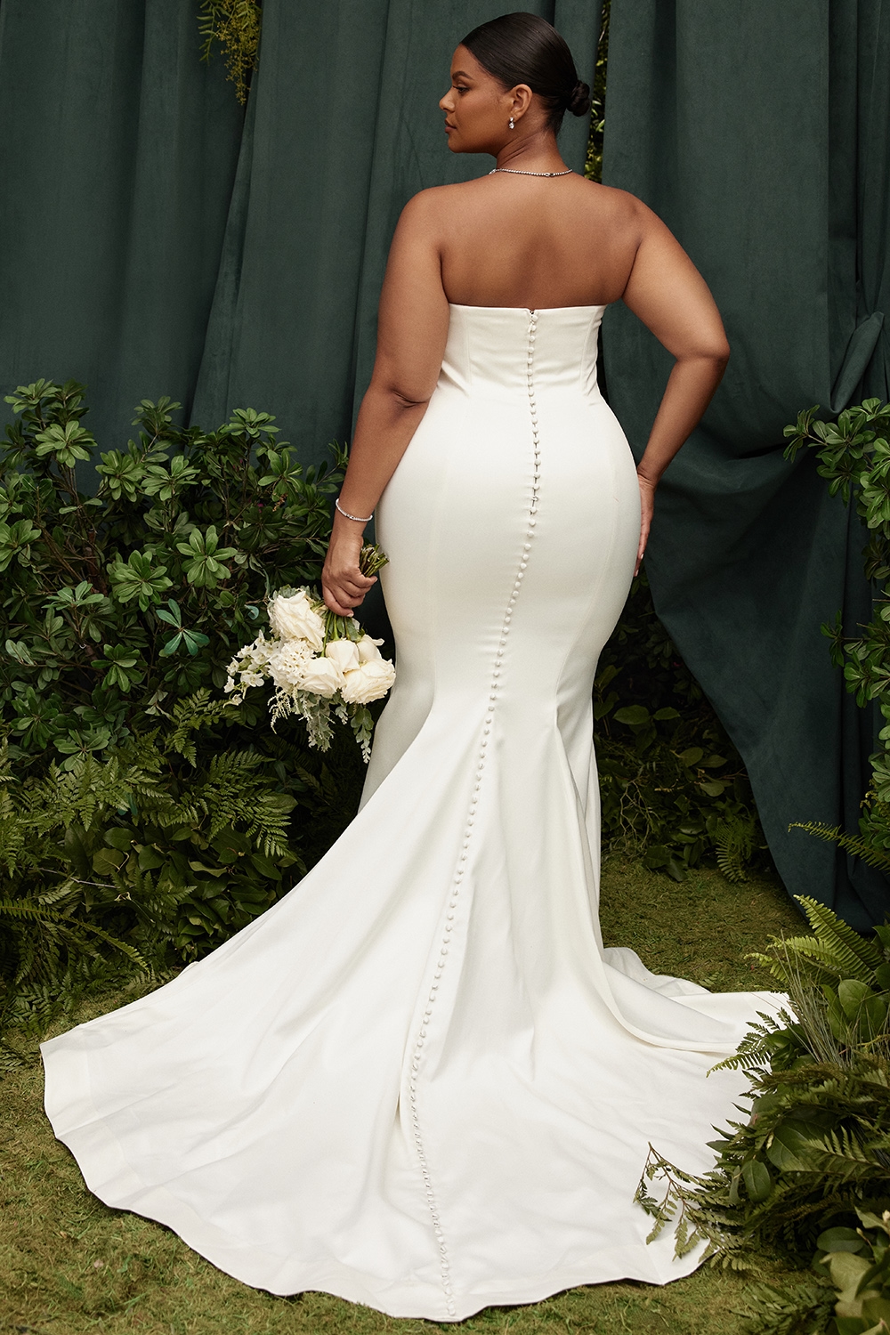 Giselle  Ivory Satin Strapless Bridal Gown — image 19