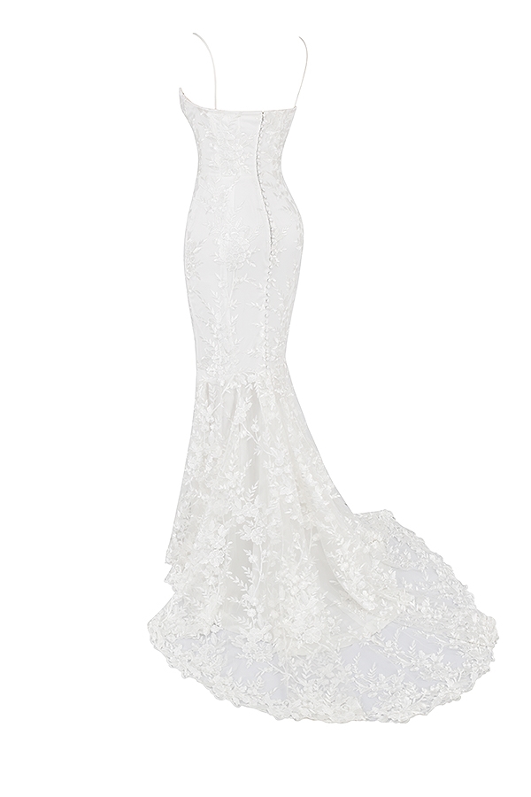 Solene  White Lace Bridal Gown — image 23
