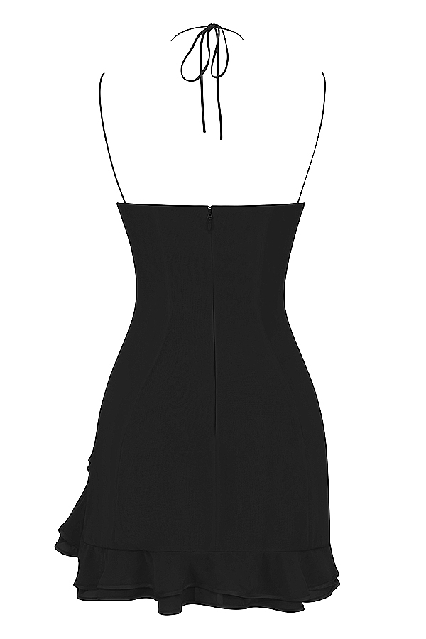 Rossella  Black Ruffle Mini Dress — image 15