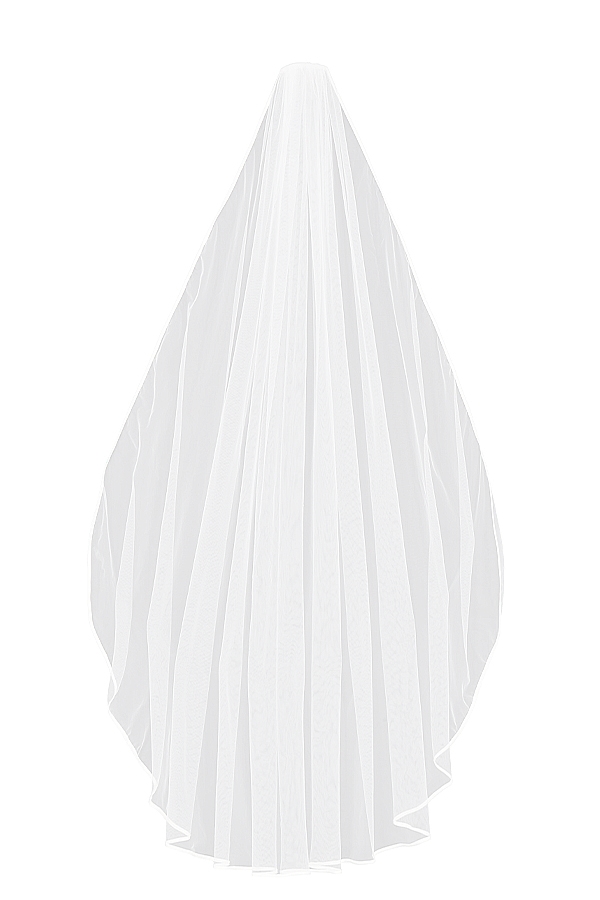 Simone  White Soft Tulle Veil — image 18