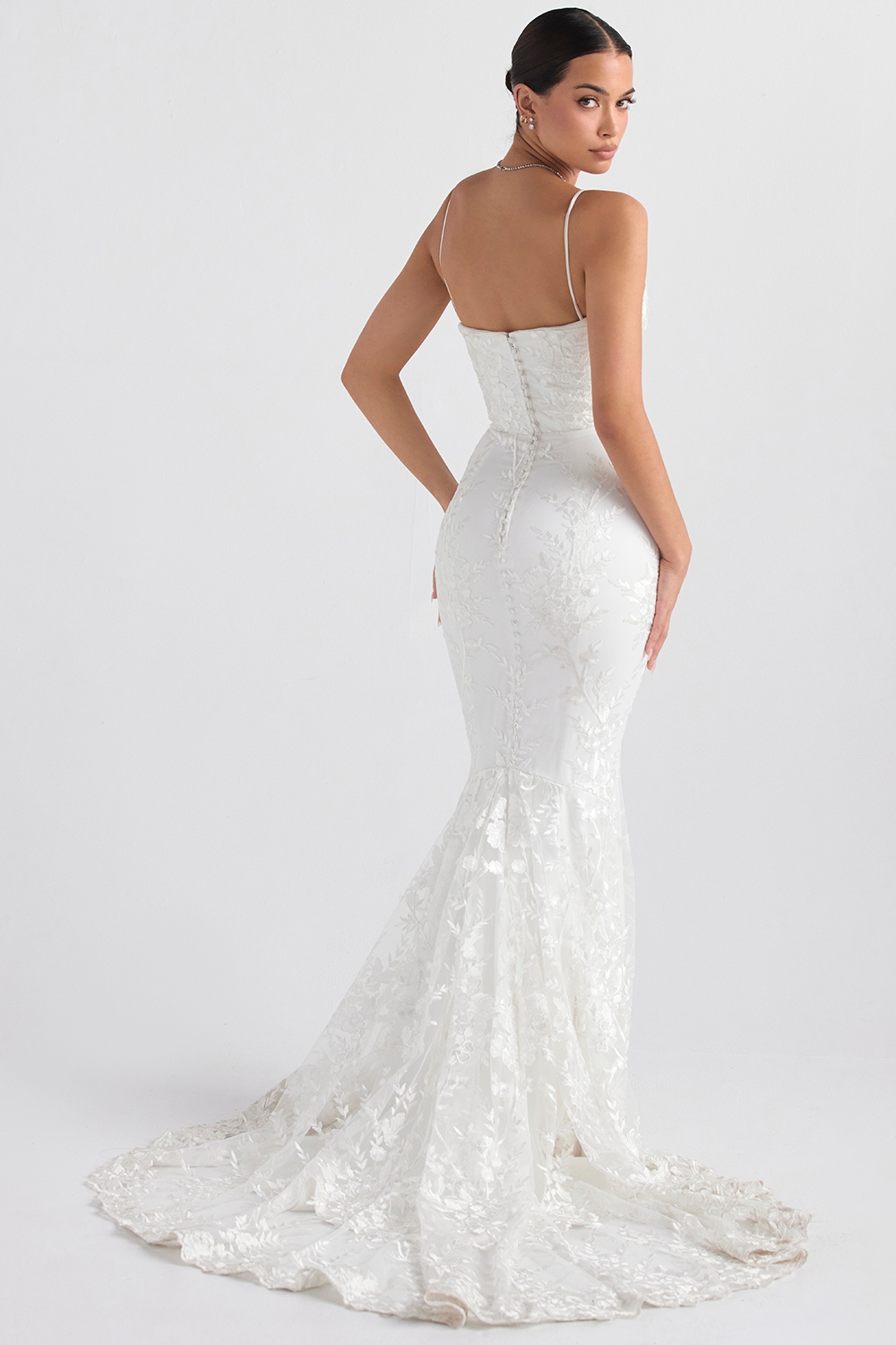 Solene  White Lace Bridal Gown — image 9