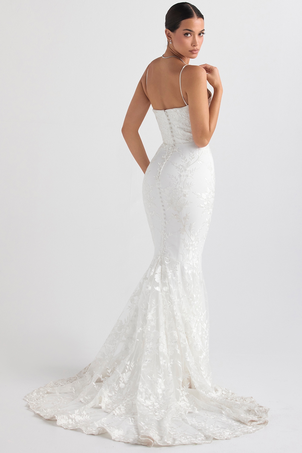 Solene  White Lace Bridal Gown — image 11