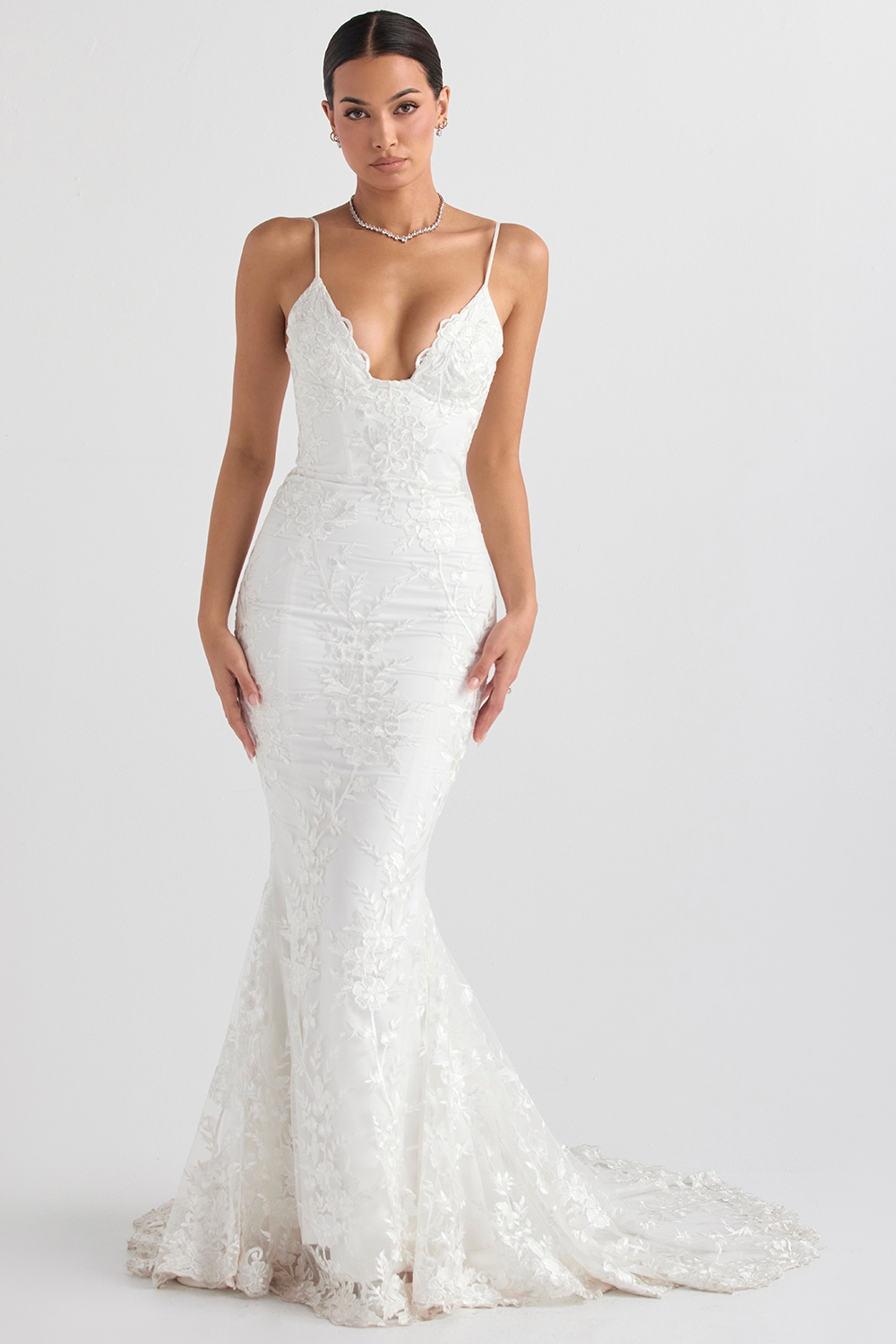 Solene  White Lace Bridal Gown — image 2