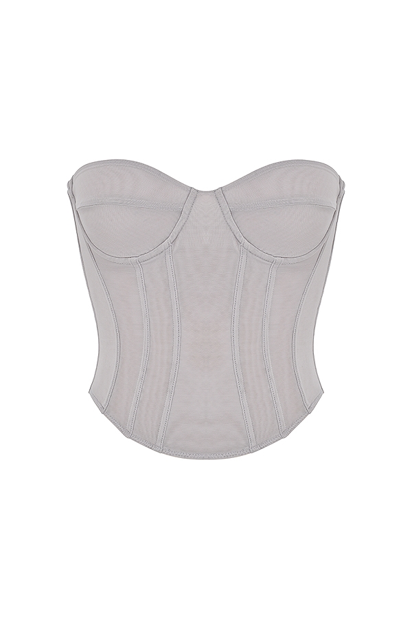 Demi  Grey Underwired Corset — image 8