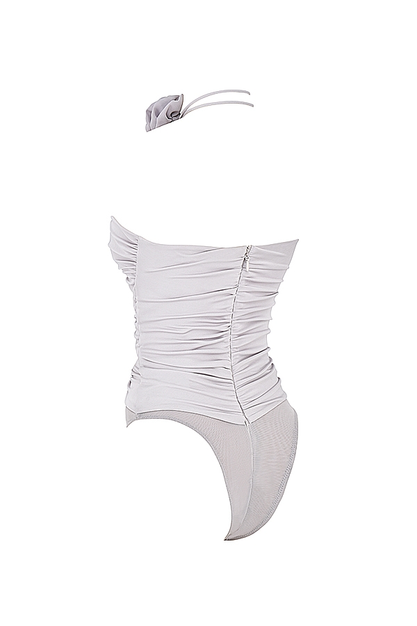 Joie  Grey Flower Trimmed Bodysuit — image 10