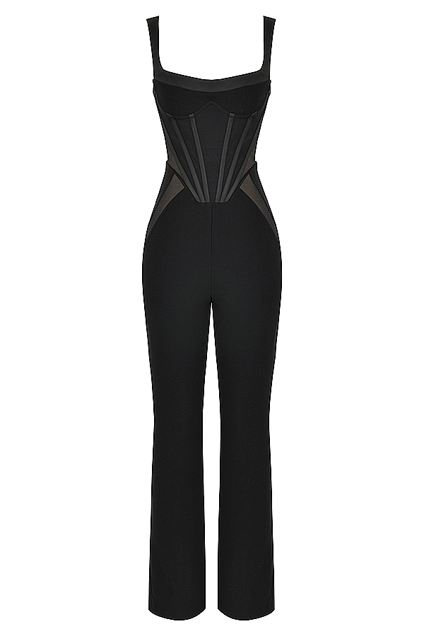 Mylene  Black Corset Jumpsuit — image 13