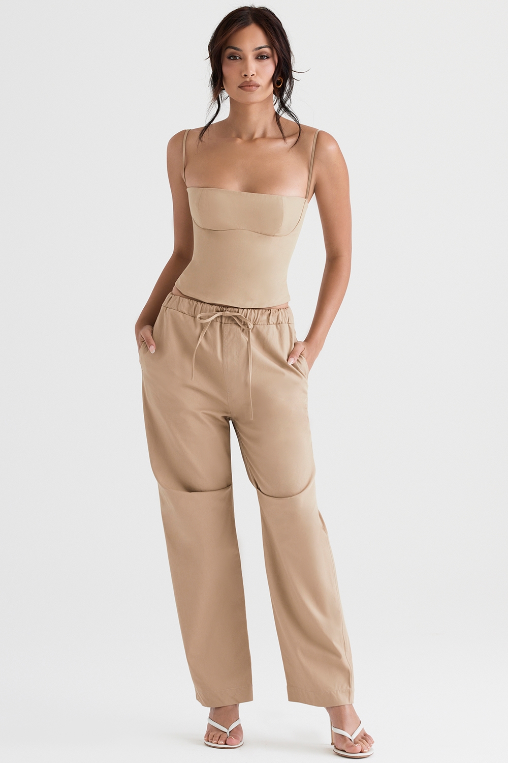 Audette  Camel Structured Corset — image 2