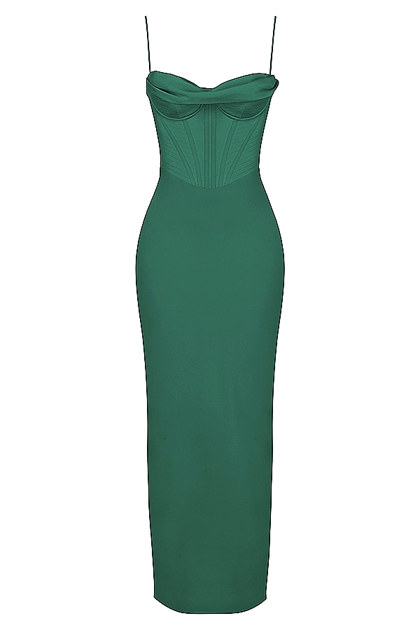 Charmaine  Forest Corset Maxi Dress — image 8