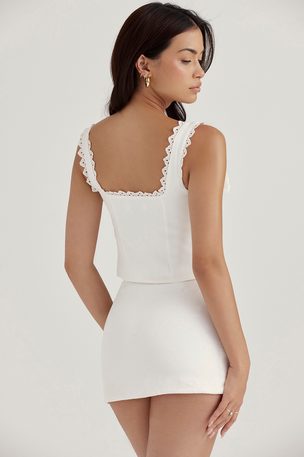 Amber  White Lace Trim Top — image 11