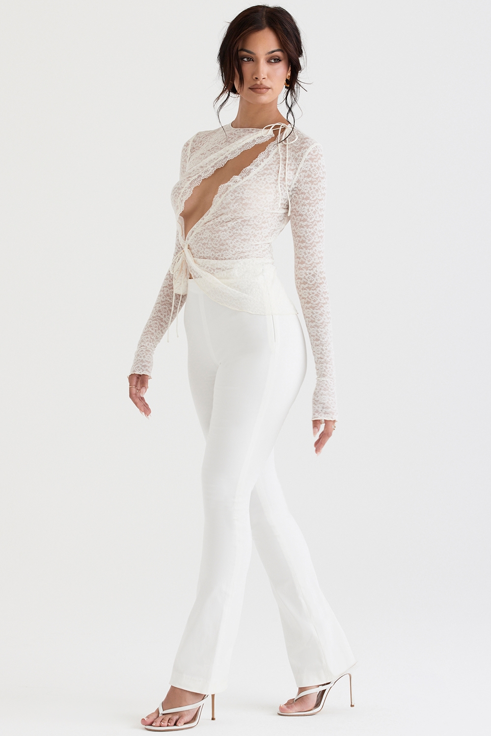 Laurel  Ivory High Waisted Trousers — image 6