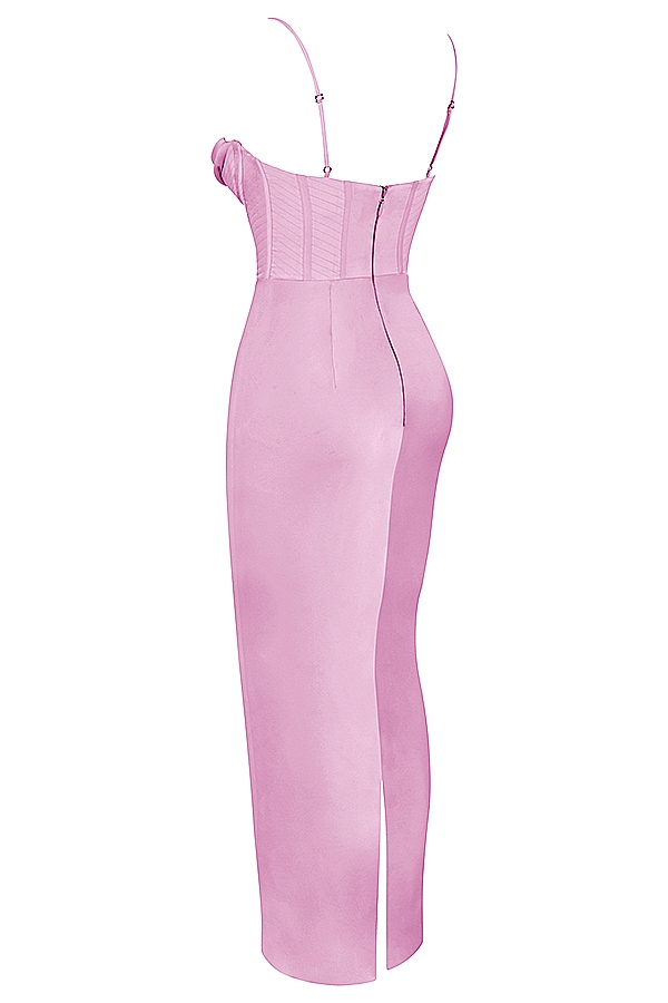 Charmaine  Pink Corset Maxi Dress — image 12